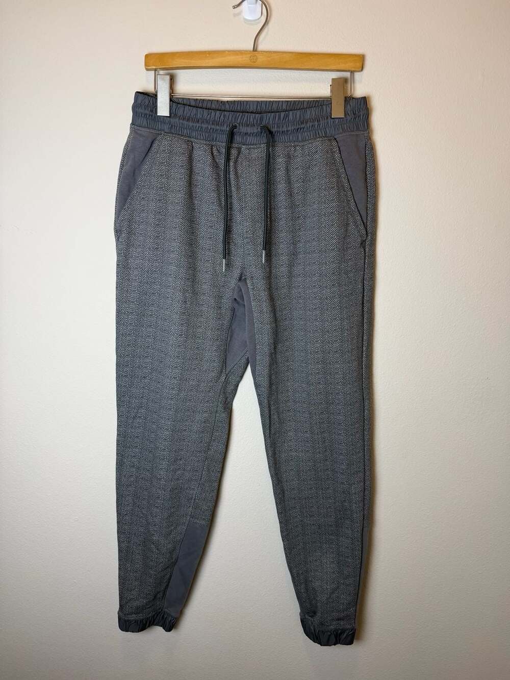 Columbia Sweatpants Size M Gray Herringbone Joggers